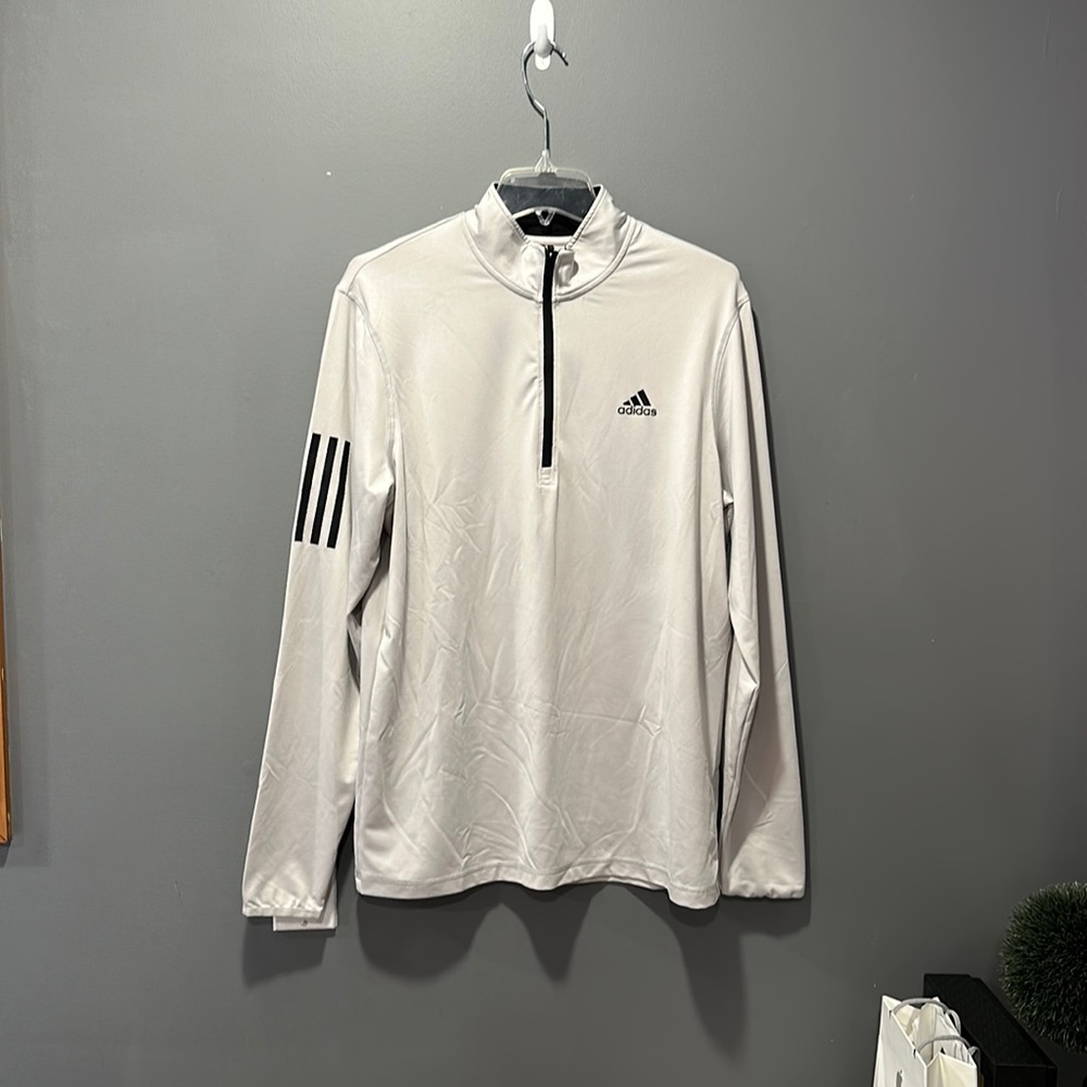 Adidas Sweatshirt Half Zip Off White Adidas Golf Sweatshirt